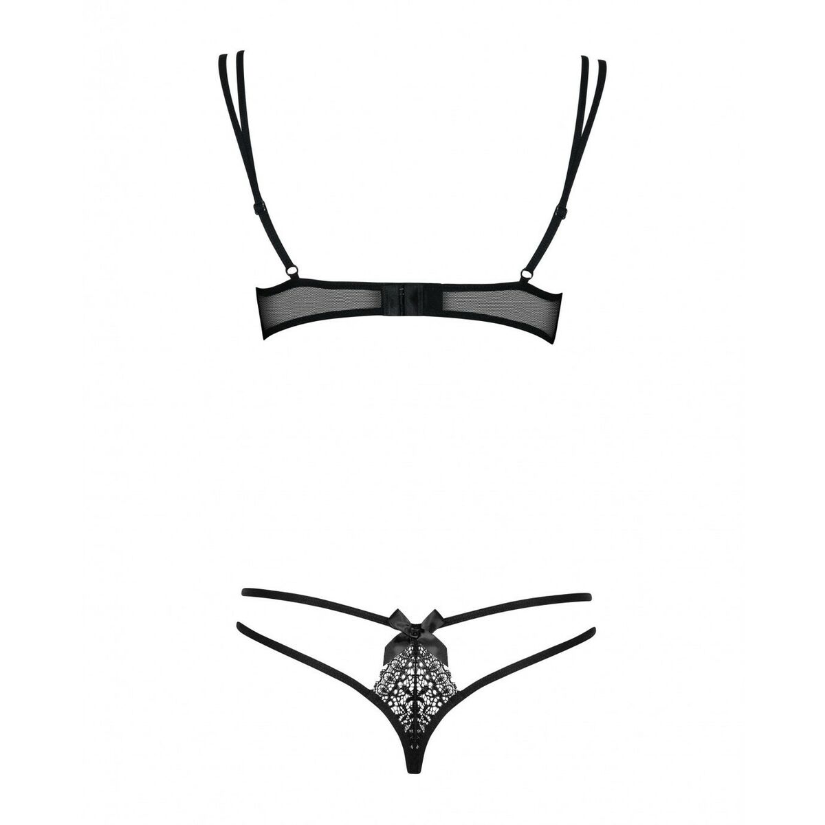 Set di Lingerie Obsessive Intensa set Nero S/M